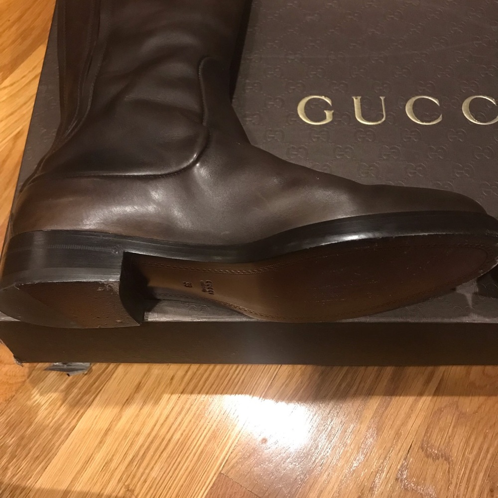 Brown Gucci Riding Boots - Picture 4 of 7